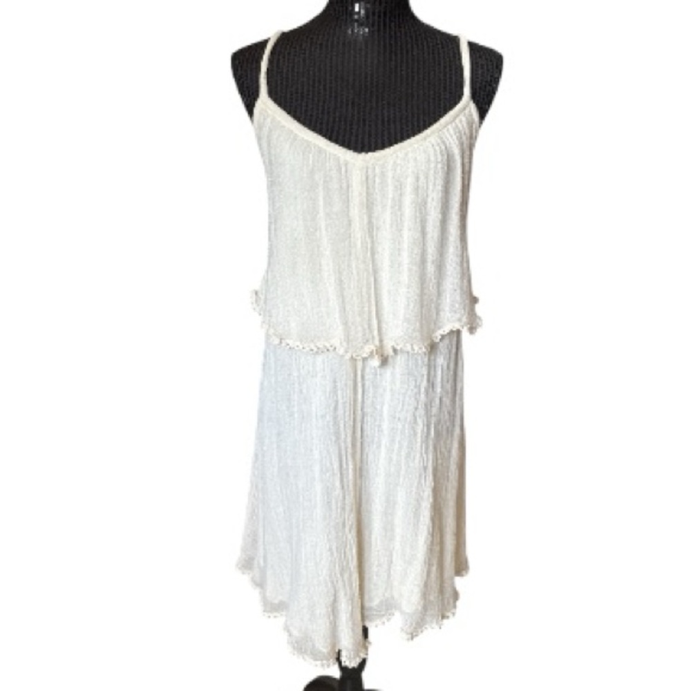 Jen’s Pirate Booty cream cotton dress/coverup - Picture 3 of 9